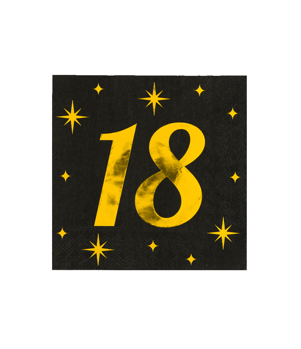 De Classy Party Servetten 16 stuks, maat 17x19 cm, modelnummer 7032502, vallen in de categorie TOYS_HOBBY_PARTY. Deze servetten zijn perfect voor het vieren van een 18e verjaardag. Ze zijn stijlvol en functioneel, ideaal voor het toevoegen van een elegante touch aan elk feest. Gebruik ze om tafels te dekken en als handige doekjes bij het serveren van hapjes en drankjes.