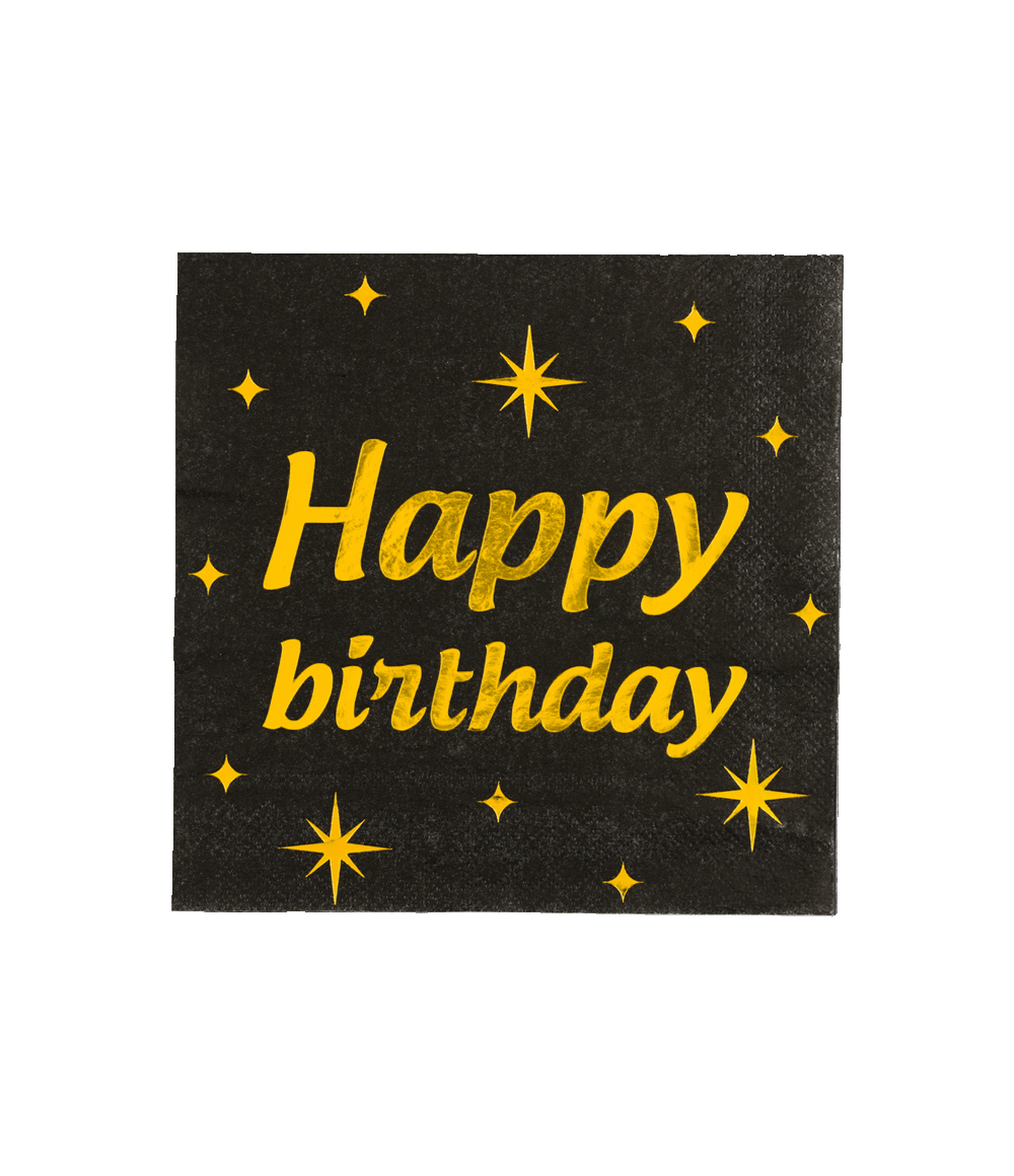 De Classy Party Servetten, modelnummer 7032515, zijn perfect voor verjaardagsfeestjes. Deze set bevat 16 servetten van 17x19 cm met een "Happy Birthday"-opdruk. Ze behoren tot de categorie Speelgoed, Hobby en Feestartikelen. Gebruik ze om feesttafels stijlvol aan te kleden en gasten een luxe ervaring te bieden. Een onmisbare aanvulling op elk verjaardagsfeest!