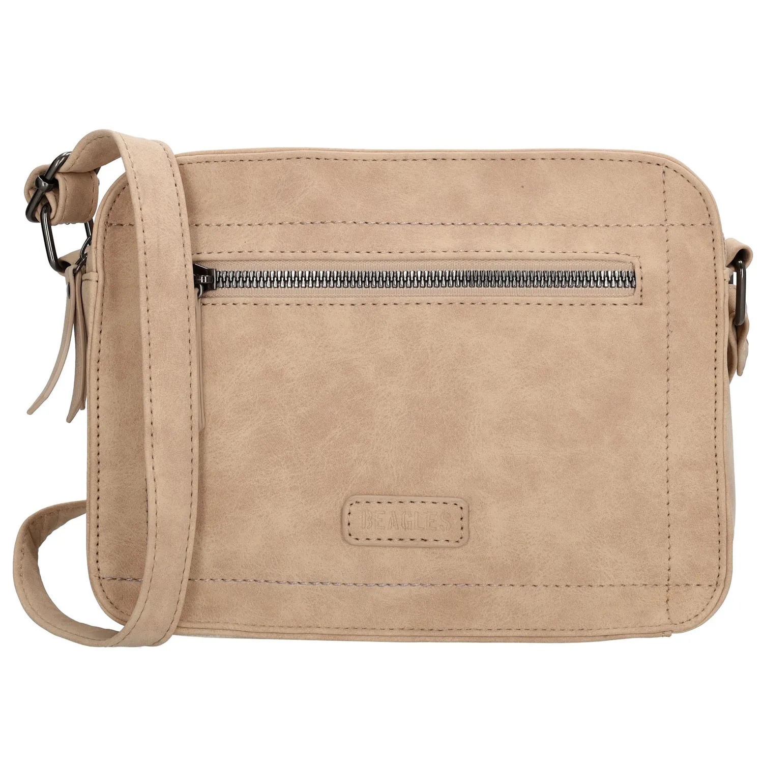 Ontdek de veelgevraagde schoudertas van Beagles - een onmisbare must-have voor elke collectie. Dit boxy model is zowel praktisch als trendy. Met een voorvak met rits en twee hoofdvakken met ritssluiting, biedt het ultieme organisatie. De verstelbare schouderband zorgt voor comfortabel dragen. Voeg deze veelzijdige tas toe aan jouw assortiment en voldoe aan de vraag van jouw klanten.

De eigenschappen van deze Beagles schoudertas zijn:

Voorvak met ritssluiting
Twee hoofdvakken met ritssluiting
Verstelbare schouderband