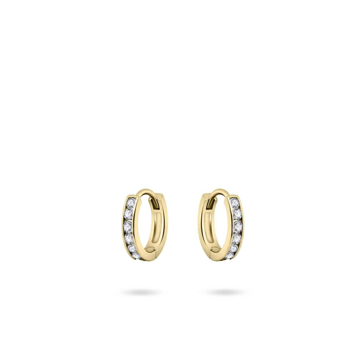 Gisser Jewels Zilver oorringen goud VGKA2/10