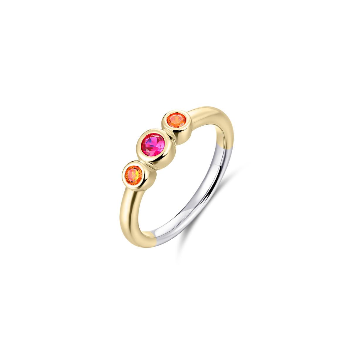 Yellow gold plated silver