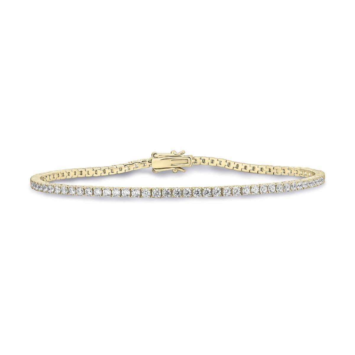 Yellow gold plated silver