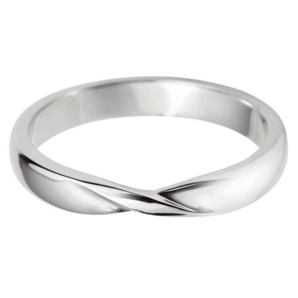 14kt witgouden ring 2mm breed