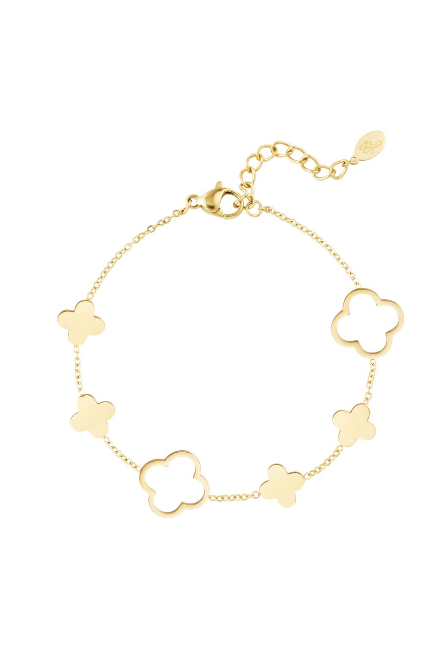 bracelet clovers Gold color