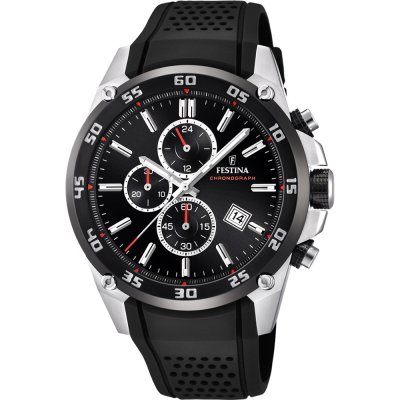 F20330/5 Festina heren horloge zwart rubber