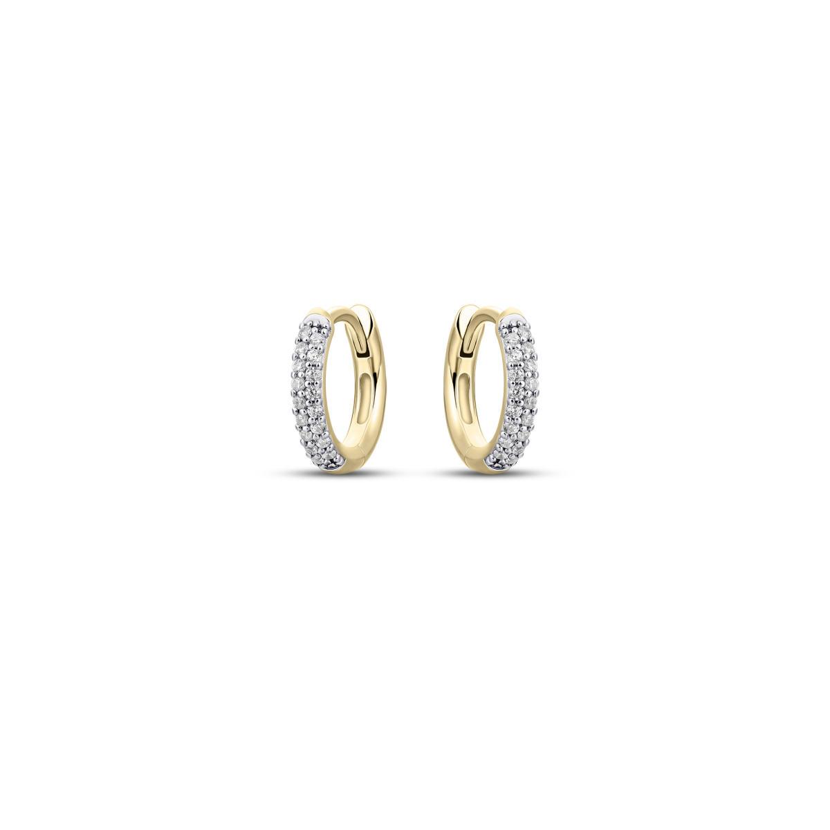 Yellow gold plated silver