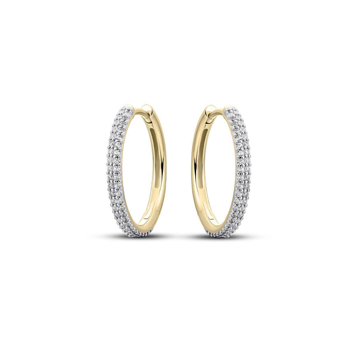 Yellow gold plated silver