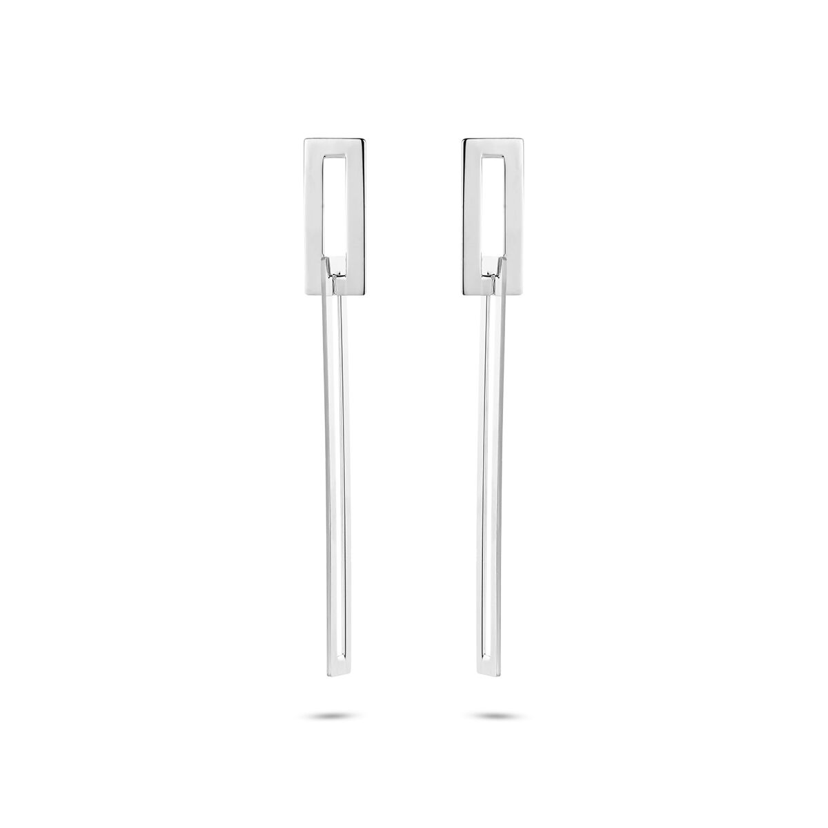 Zilveren oorstekers 5.1 mm x 6 mm