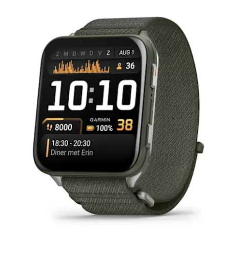 010-02980-03
Moss met titanium achterkant en moss ComfortFit nylon band