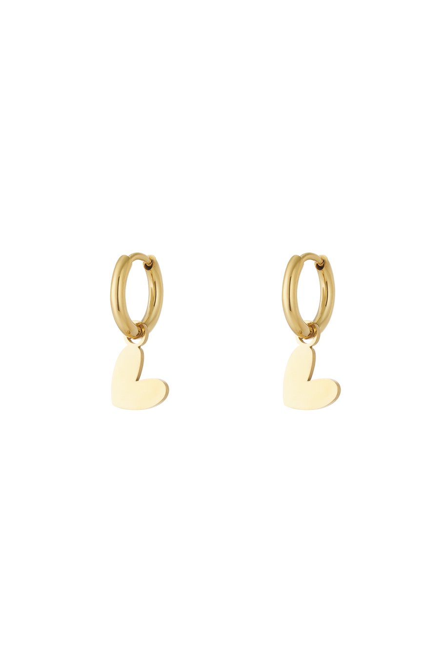 Pure heart Earrings gold color