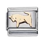 Zoppini - 9mm - horoscoop stier

staal met 18krt. goud
model   : horoscoop Stier
hoogte : 9mm