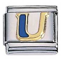Zoppini letter U goud met blauw emaille

Metaal     : Staal, 18 karaat goud
Maten     : 9mm
Materiaal : staal met 18 karaat gouden letter met blauw emaille inleg.