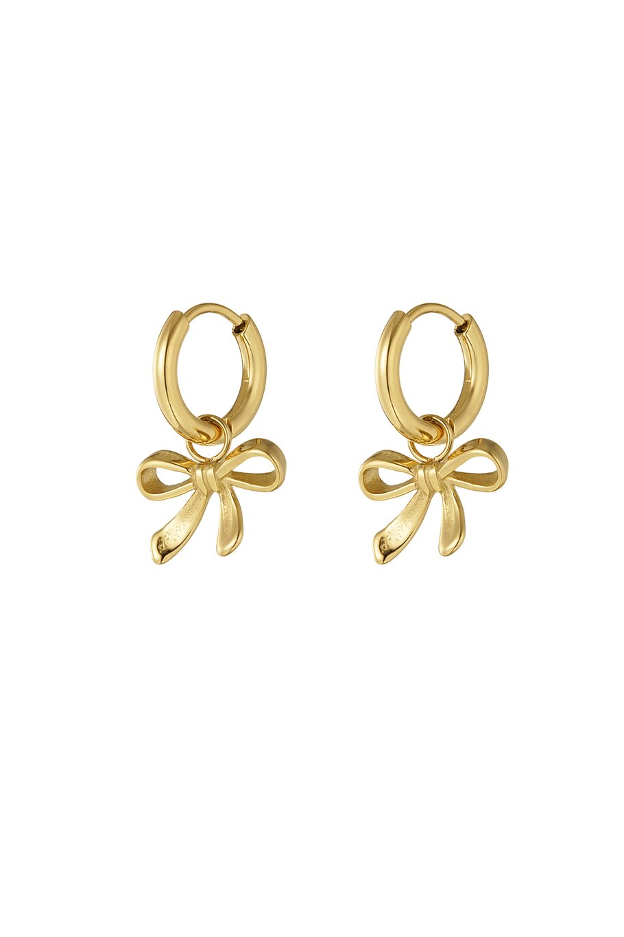 earrings bows dream
Gold color