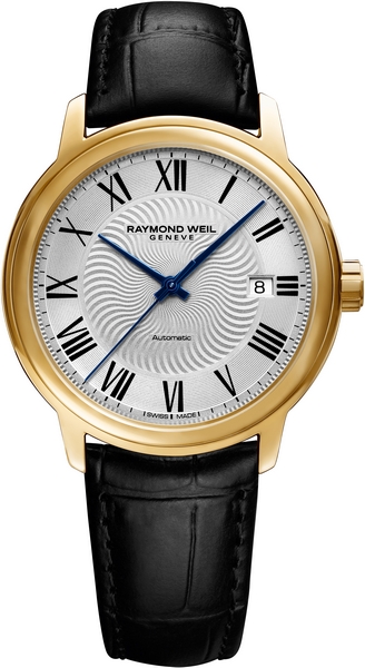 Raymond Weil Maestro PVD automaat, wijzerplaat met romeinse cijfers