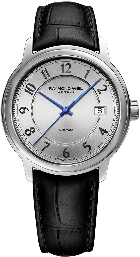 Dit is een horloge van het merk Raymond Weil gemaakt voor heren.
De specificaties zijn als volgt:
Kastmaat: 40 mm
Kastdikte: 9
Gewicht: 60 gram
Waterdichtheid: 5 ATM / 50 Meter / 165 Feet
Dit horloge heeft de volgende functies/eigenschappen:
Datumaanduiding