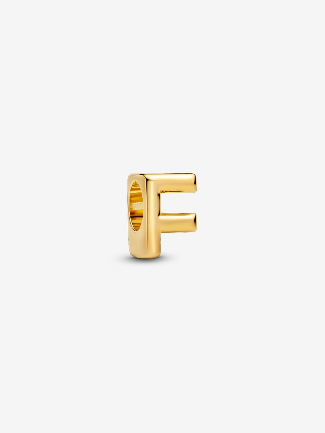 Pandora Letter F 14k gold-plated.