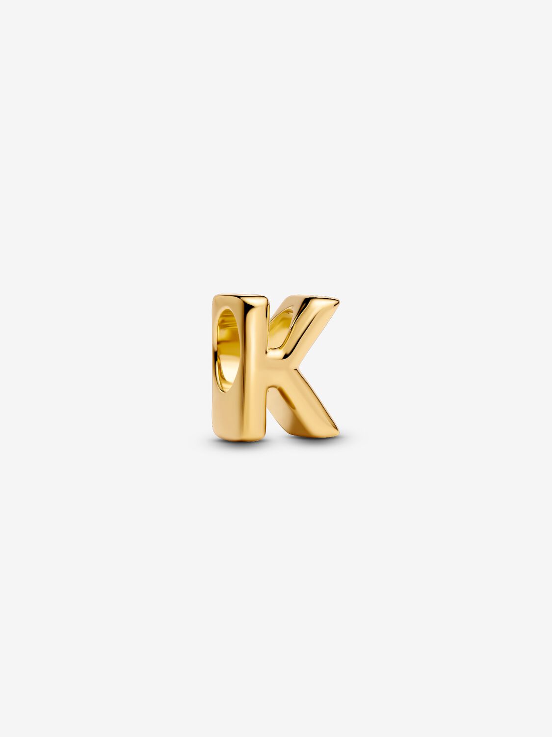  Pandora Letter K 14k gold-plated 