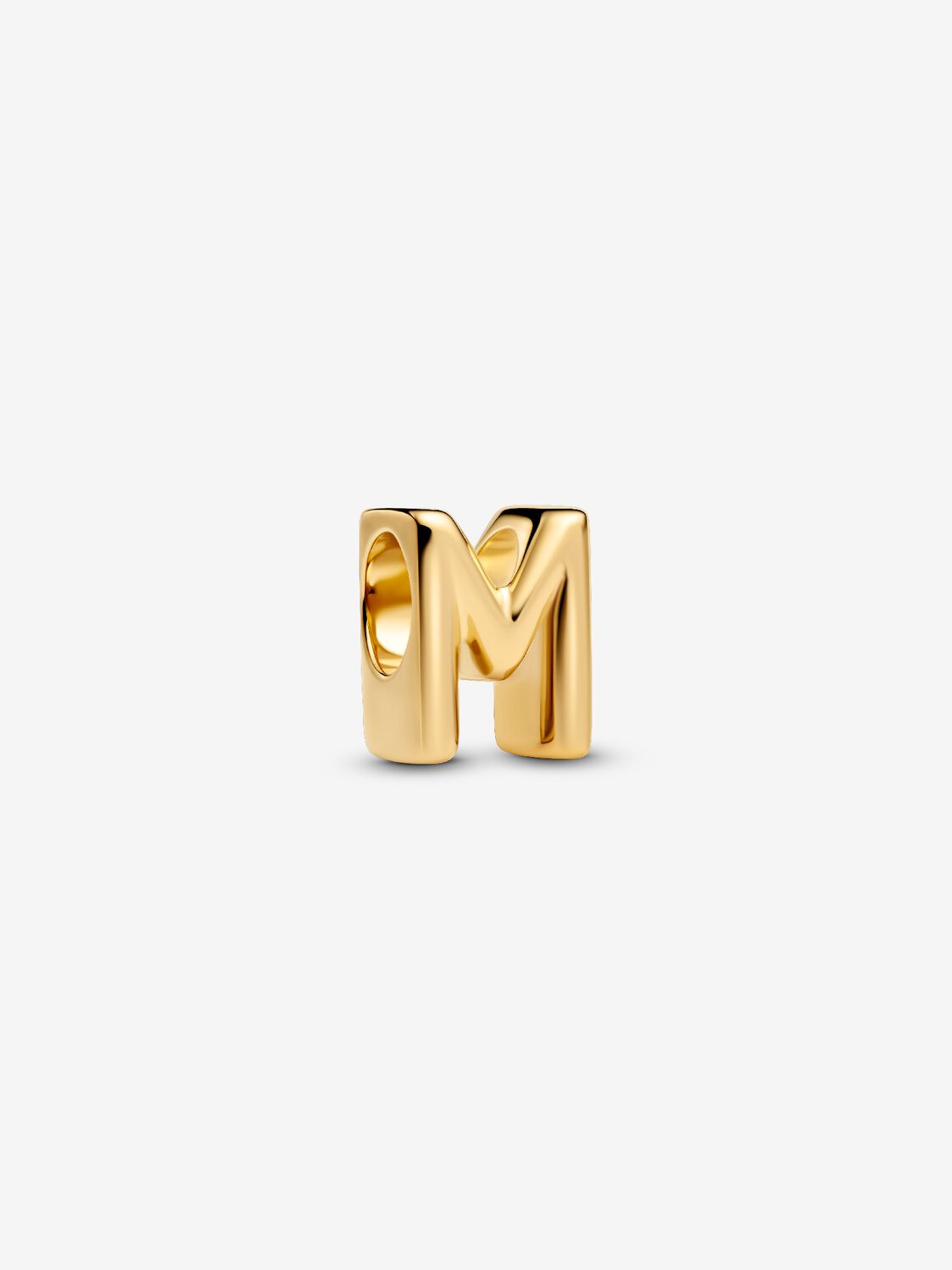 Pandora Letter M 14k gold-plated 