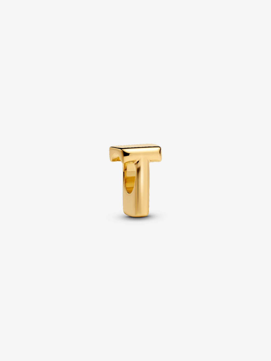 Pandora Letter T 14k gold-plated 