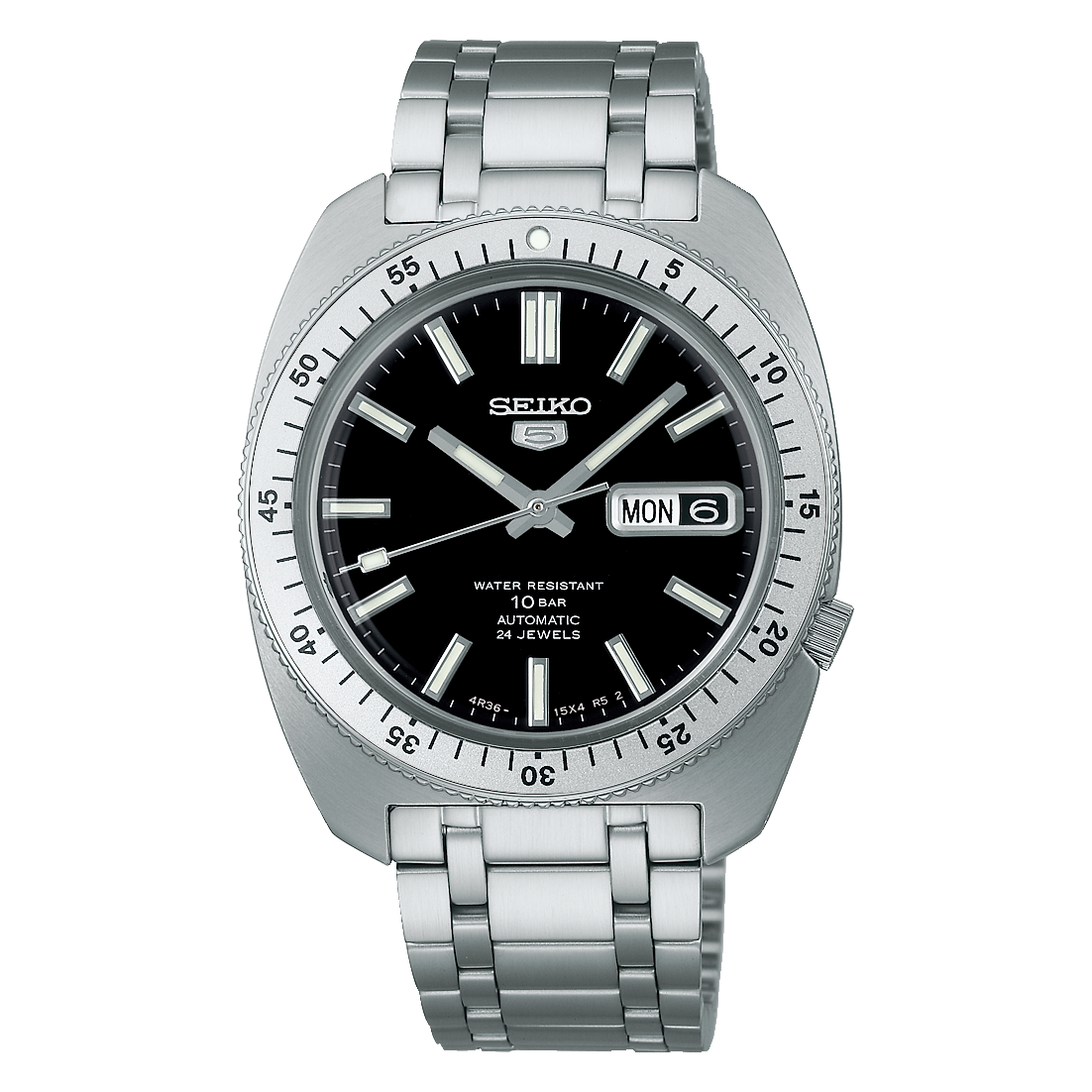 De SRPL93K1 is een gelimiteerde heruitgave (9.999 stuks) van de iconische Seiko SKX-lijn uit de jaren ’60, geïnspireerd op de Seiko 5 ref. 6119–8460, die populair werd vanwege zijn gebruik door Eugene “Gene” Kranz, de beroemde NASA Flight Director tijdens de Apollo-zondemissies. Fans noemen het retro-ontwerp daarom de “Gene Kranz”-edities 

Deze hercreatie combineert een jaren ’60 stijl – compacte cushion-kast, bi-directionele bezel en klassieke dag‑‑datumfunctie – met moderne uitrusting zoals het automatische kaliber 4R36, hacking secondewijzer, handmatig opwinden en een powerreserve van circa 41 uur

Belangrijkste specificaties
Referentie: SRPL93K1 (zwart), lid van de Seiko 5 Sports Heritage Design Re-creation collectie 
Oplage: 9.999 stuks wereldwijd 
Kast: RVS, Ø 38,2 mm, lug‑to‑lug ± 44,7 mm, dikte 12,3 mm 
Glas: Gebogen “box-type” Hardlex-kristal 
Bezel: Bi-directioneel, met lume‑pip op UTC‑positie 
Waterdicht: 100 m (10 bar) 
Movement: Seiko 4R36 automatisch – handmatig opwinden + hacking, 24 juwelen, 21.600 vph, ~41 uur cpwr 
Band: RVS multi-link schakelband, 20 mm breed, push-button sluiting
Wijzerplaat: Zwart mat met vintage Seiko 5-logo, contraste dag‑datum 
Lume: LumiBrite op wijzers, indexen en bezel 
Uniek kenmerk: Genummerd Limited Edition-caseback