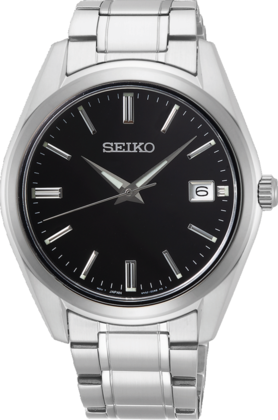 De Seiko horloge SUR311P1 is een stijlvolle polshorloge met een zilverkleurige metalen band en kast. Het ronde saffierglas beschermt de analoge zwarte wijzerplaat, inclusief datumfunctie. Waterbestendig tot 100 meter, met een kastdoorsnede van 40,2 mm en bandbreedte van 20 mm. Perfect voor zowel formele als informele gelegenheden, draag het met vertrouwen.