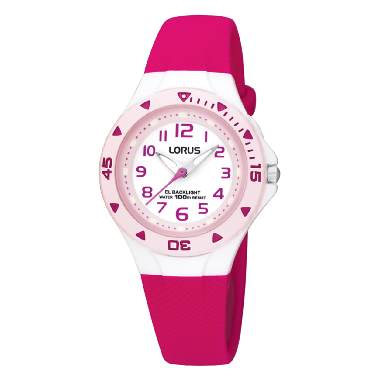 Dit is een horloge van het merk Lorus. Het is een analoog horloge gemaakt van kunststof. De diameter van de kast is 30 mm en de kast is 12.5 mm dik.
De verdere specificaties van het horloge zijn als volgt:
Kastvorm: rond
Kastkleur: wit
Kastmateriaal: kunststof
Bandbreedte: 11.5 mm
Bandlengte: 245 mm
Sluiting: gesp
Wijzerplaatkleur: wit
Glassoort: acryl glas
Waterdichtheid: 10 ATM
Techniek: quartz