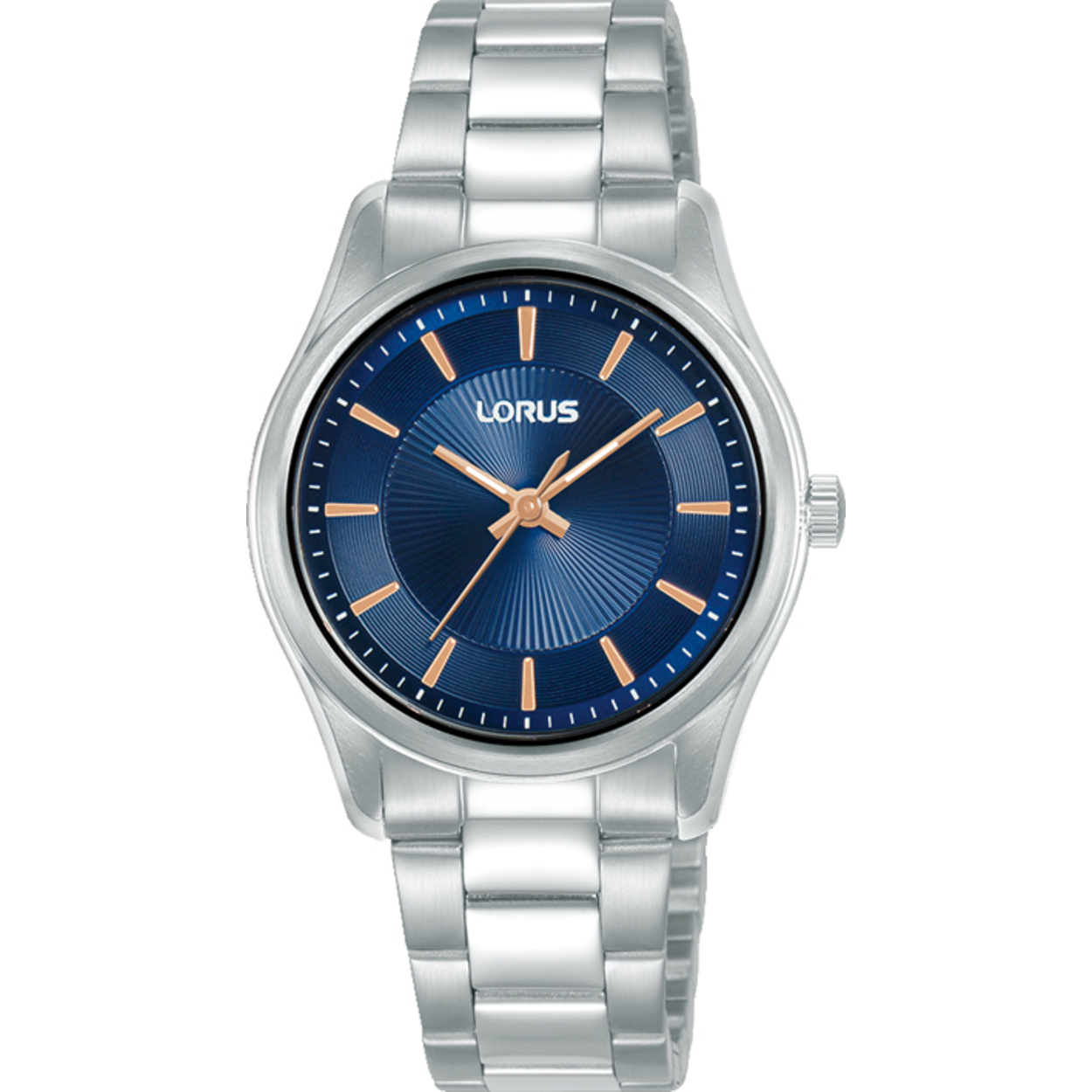 Dit is een dameshorloge van het merk Lorus. Het is een analoog horloge gemaakt van staal. De diameter van de kast is 31 mm en de kast is 8.1 mm dik.
De verdere specificaties van het horloge zijn als volgt:
Kastvorm: rond
Kastkleur: zilverkleurig
Kastmateriaal: staal
Bandbreedte: 16 mm
Bandlengte: 216 mm
Sluiting: vouwsluiting met drukker
Wijzerplaatkleur: blauw
Glassoort: hardlex mineraal glas
Waterdichtheid: 5 ATM
Techniek: quartz