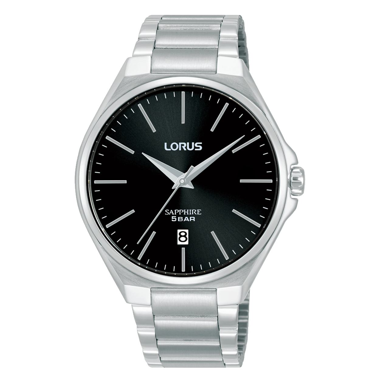 Dit is een herenhorloge van het merk Lorus. Het is een analoog horloge gemaakt van staal. De diameter van de kast is 40 mm en de kast is 8 mm dik.
De verdere specificaties van het horloge zijn als volgt:
Kastvorm: rond
Kastkleur: zilverkleurig
Kastmateriaal: staal
Bandbreedte: 18 mm
Bandlengte: 255 mm
Sluiting: vouwsluiting met drukker
Wijzerplaatkleur: zwart
Glassoort: saffier glas
Waterdichtheid: 5 ATM
Techniek: quartz