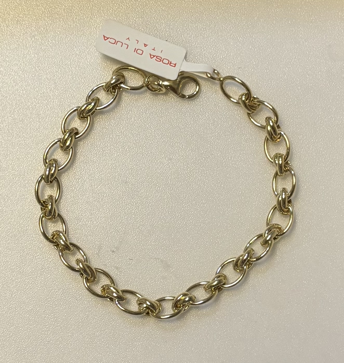 Vergulde armband in 19 cm