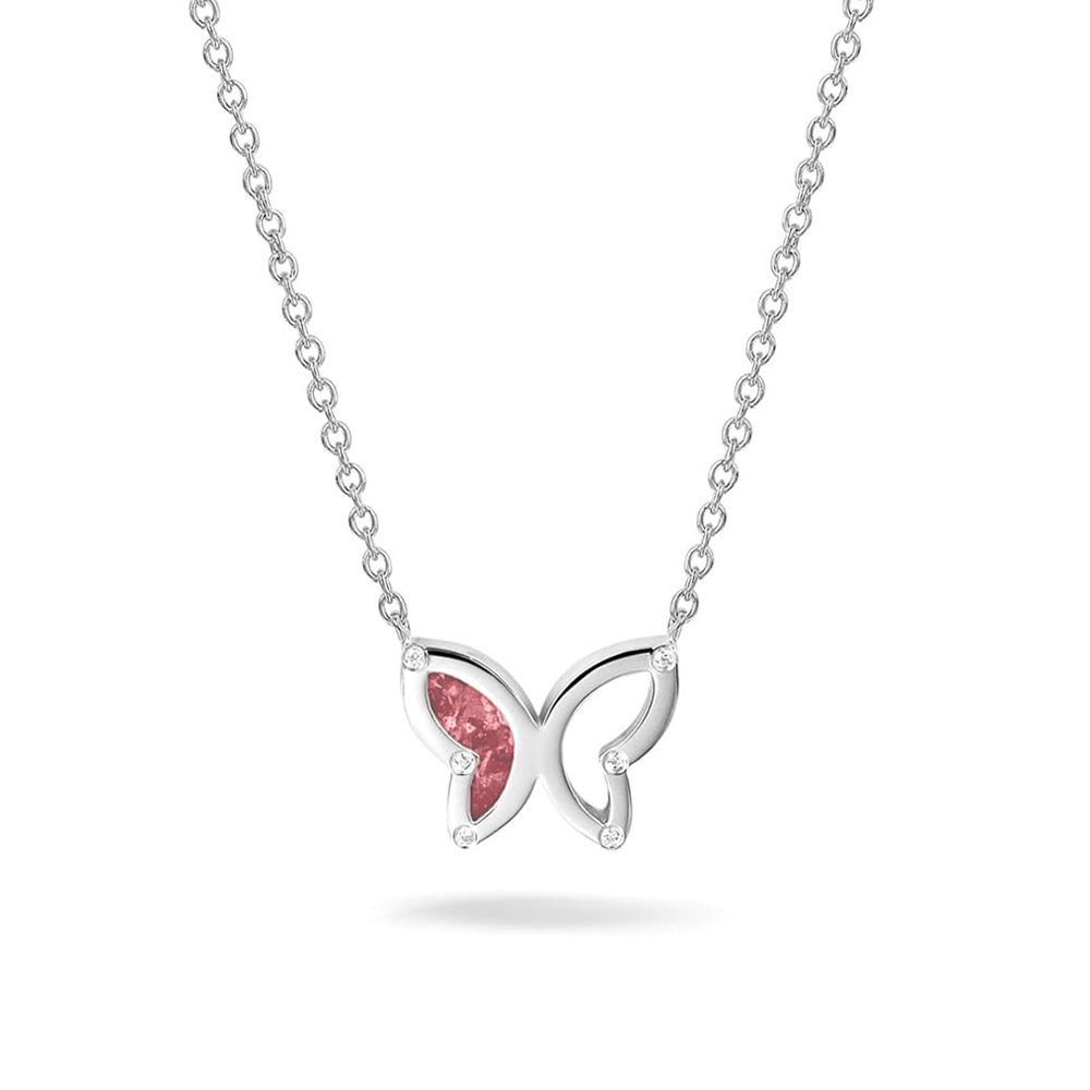 Vlinder hanger inclusief collier. Het collier is 42 tot 45 cm lang. Door het jasseron verlengkettinkje kunt u het sieraad op de gewenste lengte dragen.

verkrijgbaar vanaf €189,-  in zilver 
en €1233,- in 14 krt goud met diamant

Door de fluctuerende goudkoers kunnen de prijzen veranderen.

Leverbaar In  zilver of 14krt geel/wit/of rosé Goud 
en met alle verschillende hars kleuren naar keuze 

U kunt bij ons in de winkel het sieraad samenstellen en zien welke opties allemaal mogelijk zijn
