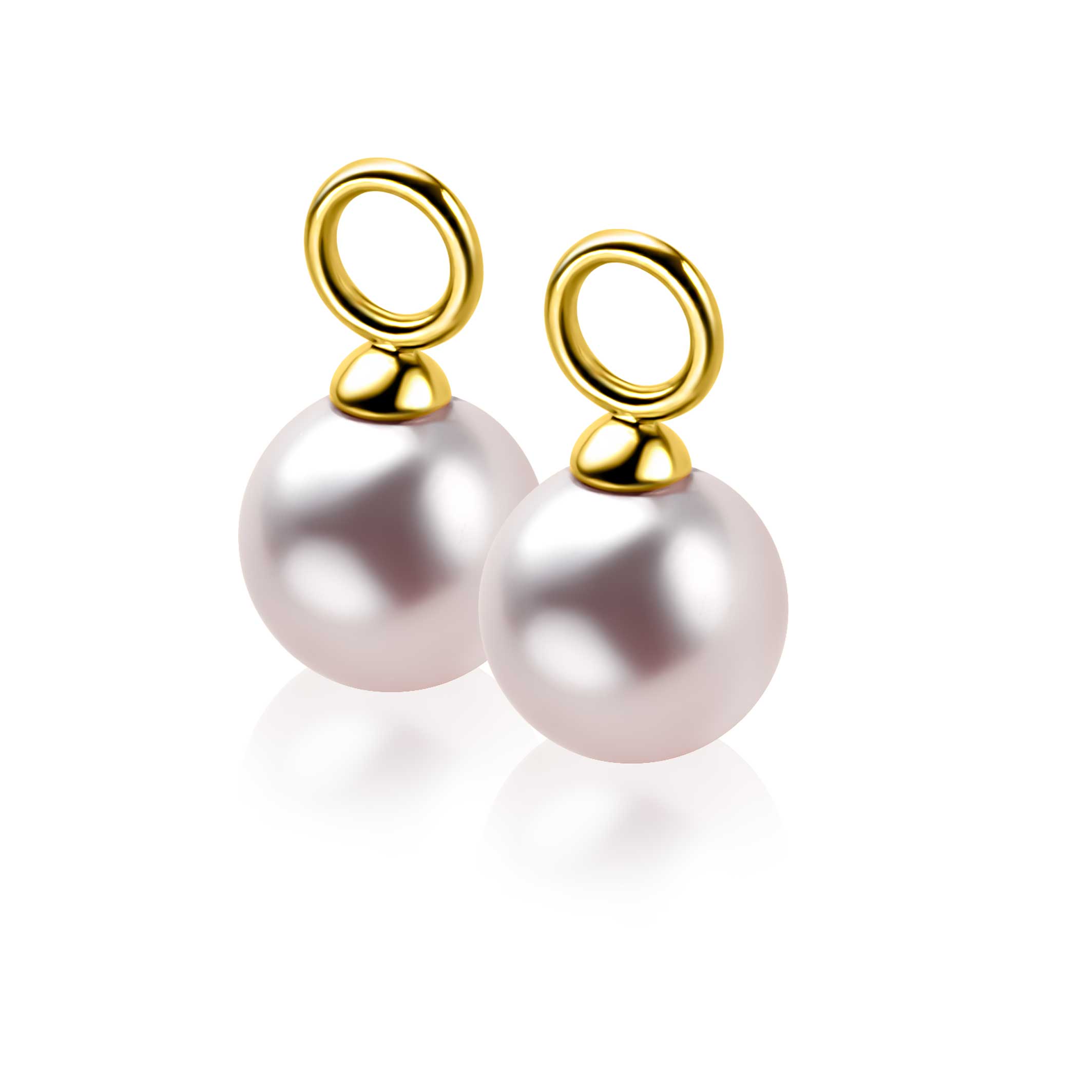 ZINZI GOLD creoolhangers Swar p roze