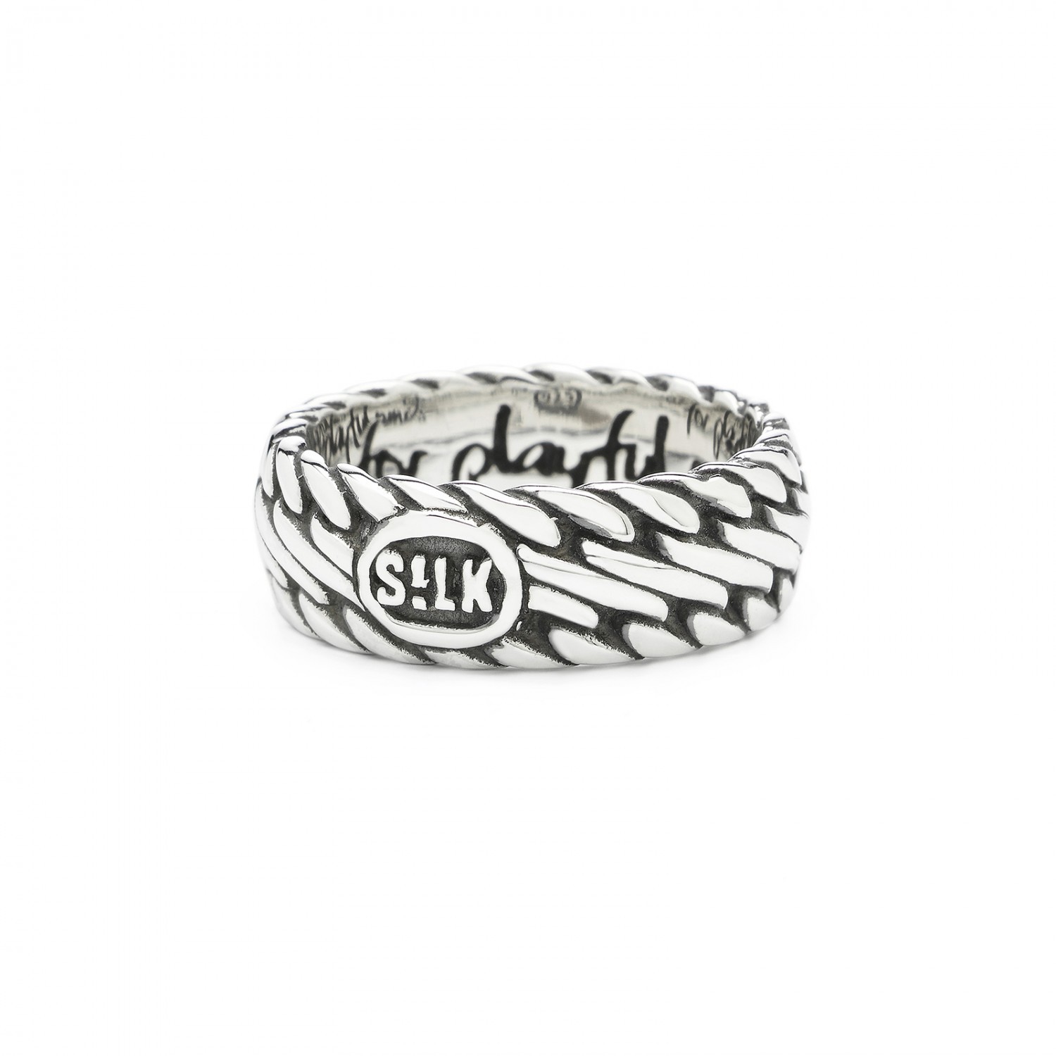 Silk Jewellery Ring Zilver WEAVE Collectie 161.19