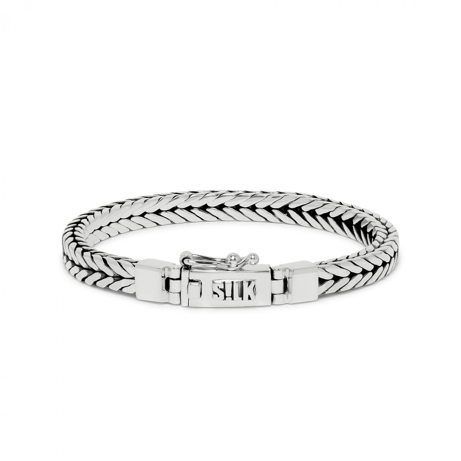 Silk Jewellery Armband Zilver CHEVRON 312.20