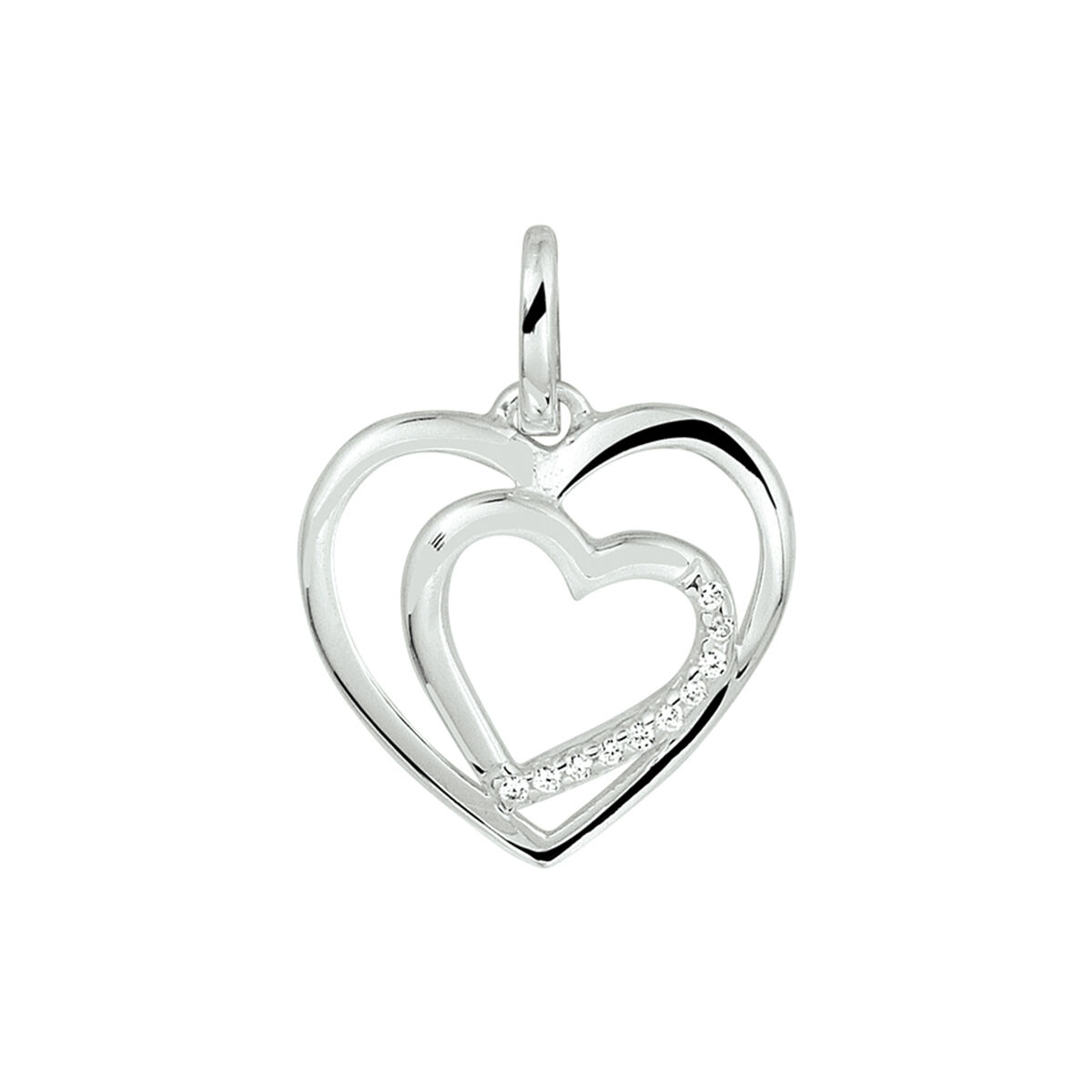 De Hanger Hart Zirkonia met modelnummer 1337151 is een prachtige rhodium vergulde charm met een glanzende zilverkleurige afwerking. Deze hartvormige hanger meet 18 mm in hoogte en 13,3 mm in breedte en weegt 0,59 gram. Perfect voor aan een armband of ketting, voegt het een elegante touch toe aan elke outfit.