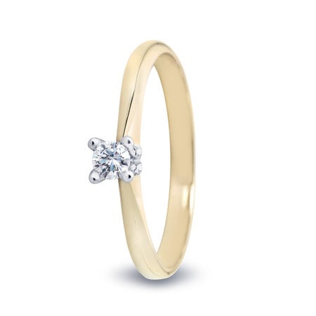 Op zoek naar een geelgouden solitair diamant ring? Kom onze collectie online bekijken! Of kom naar onze winkel in Zeist voor nog veel meer keuze!