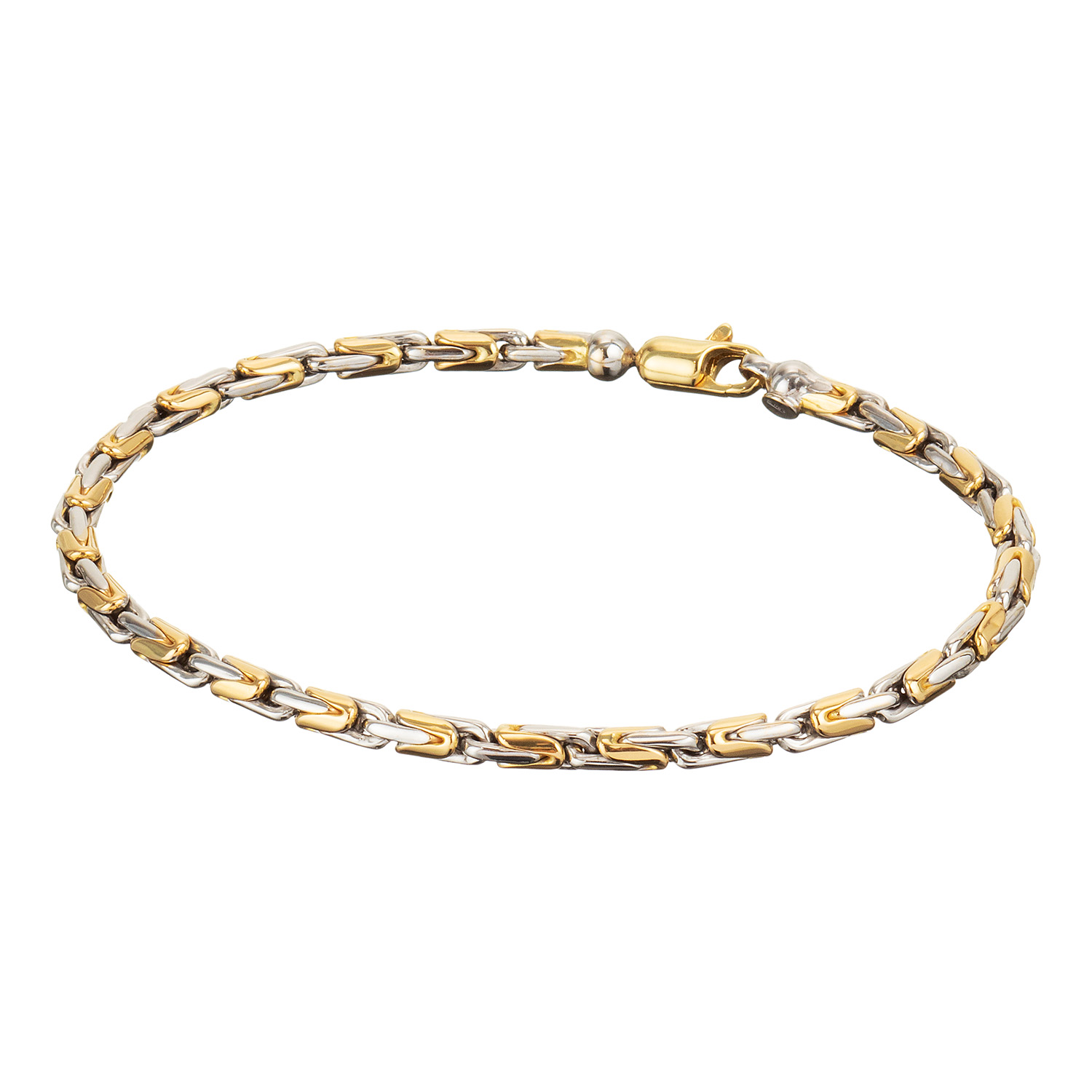 Deze prachtige 14 karaat geelgouden armband van Glow maken je look net iets meer af! De dikwandige Palmier armband voelt als massief en heeft een doorsnee van 3mm en sluit met een sierlijke luxe cartiersluiting. Wat dit sieraad kenmerkt, zijn de witgouden schakelbollen verdeeld over armband. De lengte van dit luxe sieraad is 19cm. Combineer de sieraden van Glow met elkaar voor een complete look.
 
GLOW
Benadruk jouw stijl met de verfijnde sieraden van GLOW en laat je inspireren door de uitgebreide collectie 14 karaat gouden sieraden van de hoogste Europese kwaliteit. Ontworpen om elke dag te dragen. Naast tijdloze ontwerpen bestaat de collectie ook uit hippe sieraden; zoals minimalistische gouden kettingen en grafische oorknopjes. Wil je een beetje extra stralen? Kies dan voor flonkerende zirkonia of ga voor luxe met onze geraffineerde diamanten sieraden.
  
  Specificaties
  - 204.2231.19
  - Armband bicolor
  - 14 Karaat Goud
  - 3mm Palmier