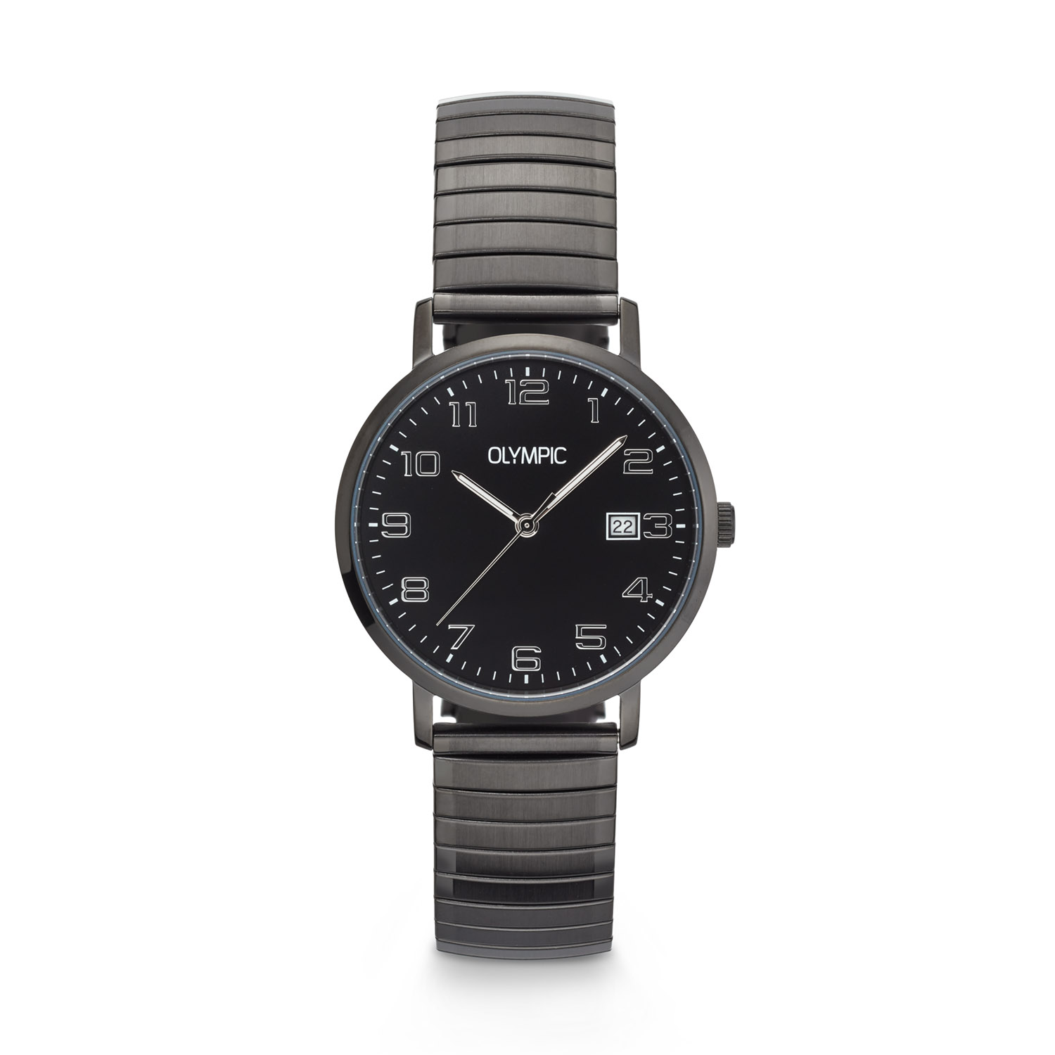 Olympic OL26HZZ001 Lucas Horloge Staal 37mm 
Dit unieke Olympic horloge met artikelnummer: OL26HZZ001 is een herenhorloge met een classic sportieve uitstraling. Het horloge heeft een ronde stalen zwarte kast met een zwarte wijzerplaat met een datum en lumibrite op de wijzers. Aan de kast zit een stalen mat glanzende zwarte rekband. Het horloge heeft een mineraalglas, een doorsnee van 37mm en is 5ATM.

Het merk:
Een mooi horloge hoeft niet duur te zijn! Het Nederlandse horlogemerk Olympic levert stoere chronografen, slimline series, digitale uurwerken en elegante dameshorloges. De prijs-kwaliteitverhouding staat bij Olympic hoog in het vaandel met prijzen die uiteenlopen van € 34,95 tot en met € 169,00.

100% Nederlands ontwerp, waterdicht en standaard 3 jaar fabrieksgarantie.

Specificaties:
- Ronde kast Ø 37mm
- Stalen horlogekast
- Zwarte wijzerplaat
- Stalen rekband
- 5ATM 
- Standaard 3 jaar fabrieksgarantie
- Mineraalglas