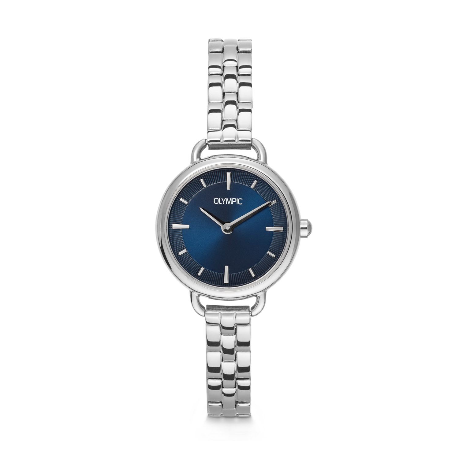 Olympic OL82DSS004 Tess Horloge Staal 26mm 
Dit unieke Olympic horloge met artikelnummer: OL82DSS004 is een dameshorloge met een chique uitstraling. Het horloge heeft een ronde stalen kast met een blauwe sunray wijzerplaat met fijne streepjes. Aan de kast zit een stalen fijne schakelband met druksluiting. Het horloge heeft een mineraalglas, een doorsnee van 26mm en is 3ATM.

Het merk:
Een mooi horloge hoeft niet duur te zijn! Het Nederlandse horlogemerk Olympic levert stoere chronografen, slimline series, digitale uurwerken en elegante dameshorloges. De prijs-kwaliteitverhouding staat bij Olympic hoog in het vaandel met prijzen die uiteenlopen van € 34,95 tot en met € 169,00.

100% Nederlands ontwerp, waterdicht en standaard 3 jaar fabrieksgarantie.

Specificaties:
- Ronde kast Ø 26mm
- Stalen horlogekast
- Blauwe wijzerplaat
- Stalen schakelband
- 3ATM 
- Standaard 3 jaar fabrieksgarantie
- Mineraalglas