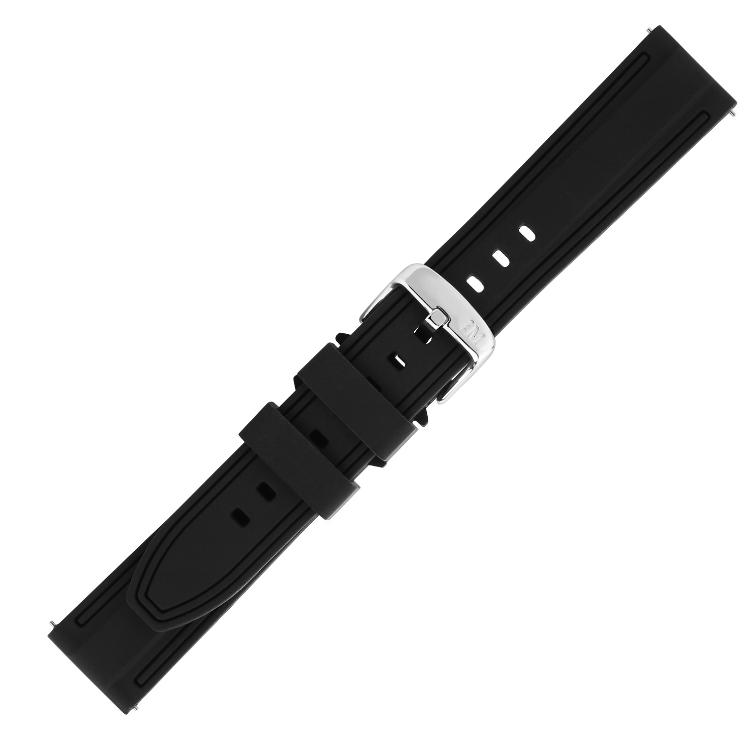 De Morellato Horlogeband Brats XL siliconen zwart 20mm met modelnummer PMY019BRAIS20 is een stijlvolle horlogeband van zwarte plastic siliconen. Deze band heeft een standaardmodel en een breedte van 20mm. Draag deze band comfortabel door deze eenvoudig aan te brengen op je horloge voor een moderne en strakke look. Perfect voor dagelijks gebruik.