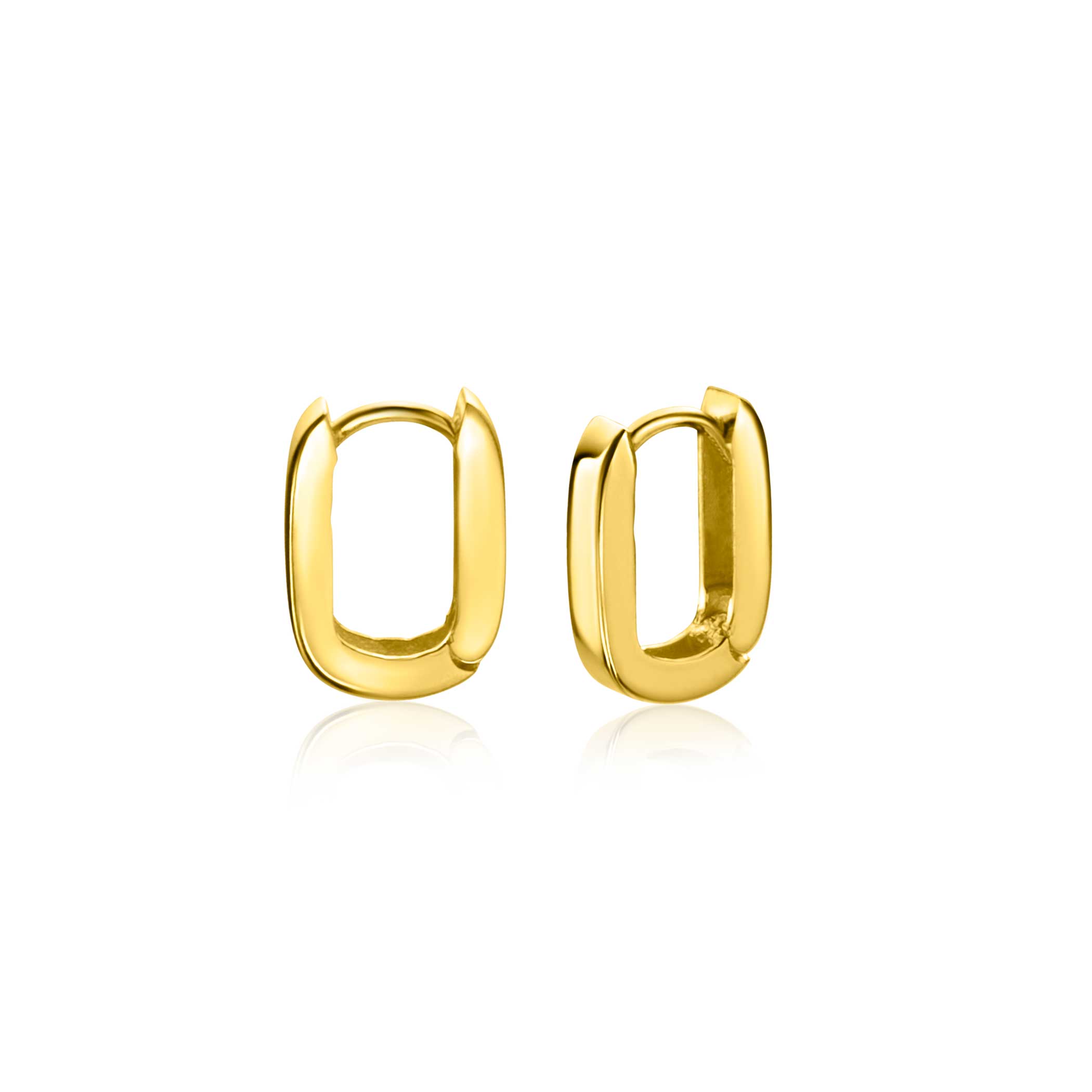 10x7x2 mm Goud Rechthoek