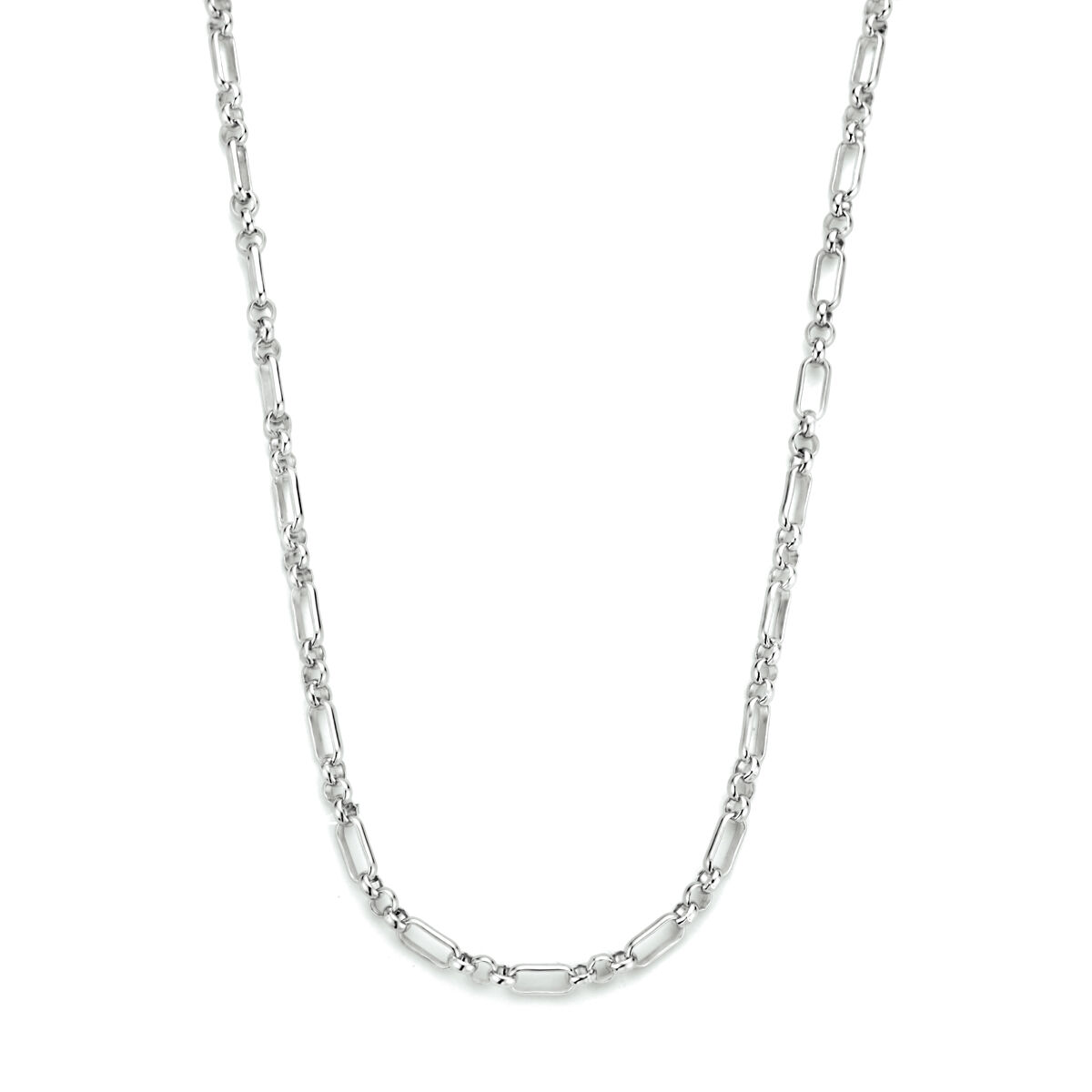 Zilveren schakel collier 45 cm 3 mm
