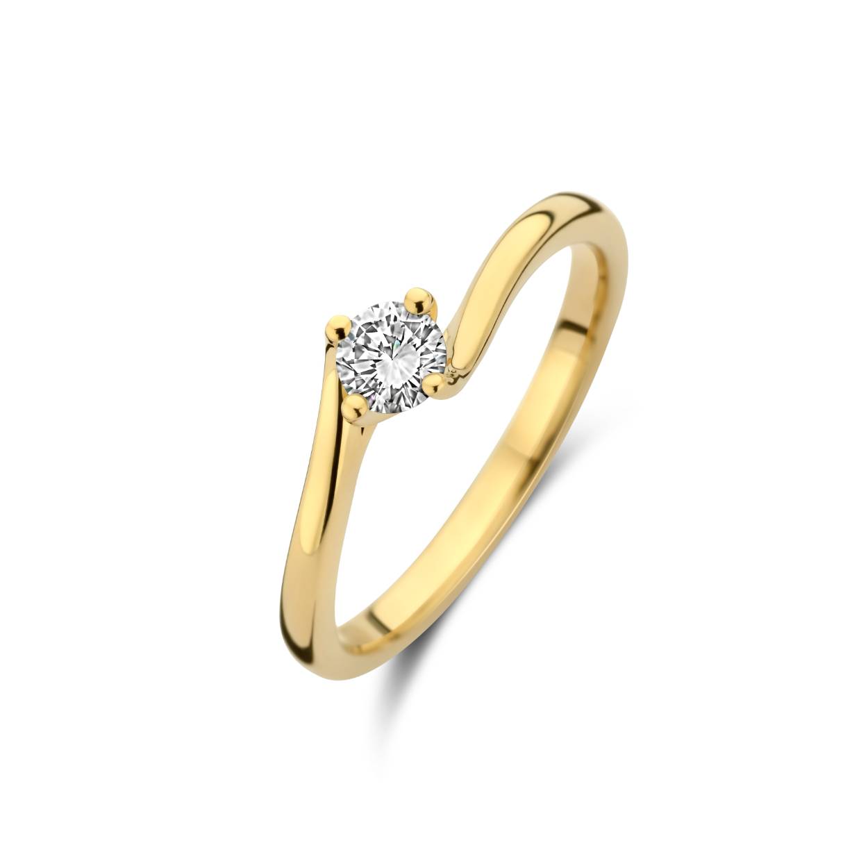 Briljant slagring model Fluente met diamant 1.12ct G/Vsi