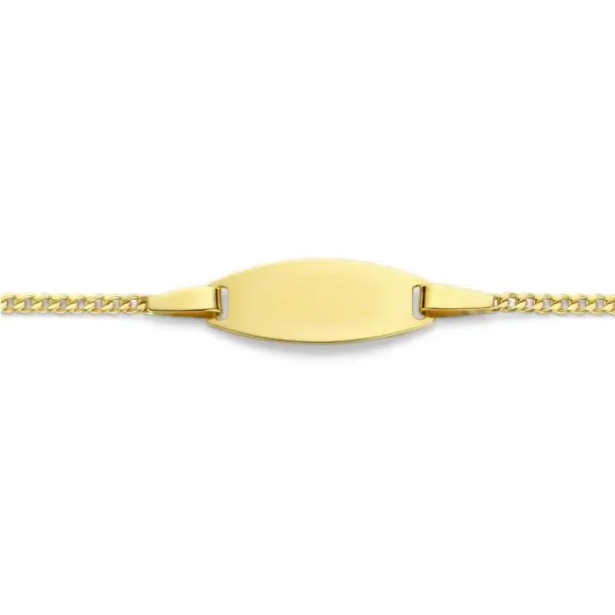 Gouden plaatarmband zilveren kern 13/15cm 40-KPA-0413-15