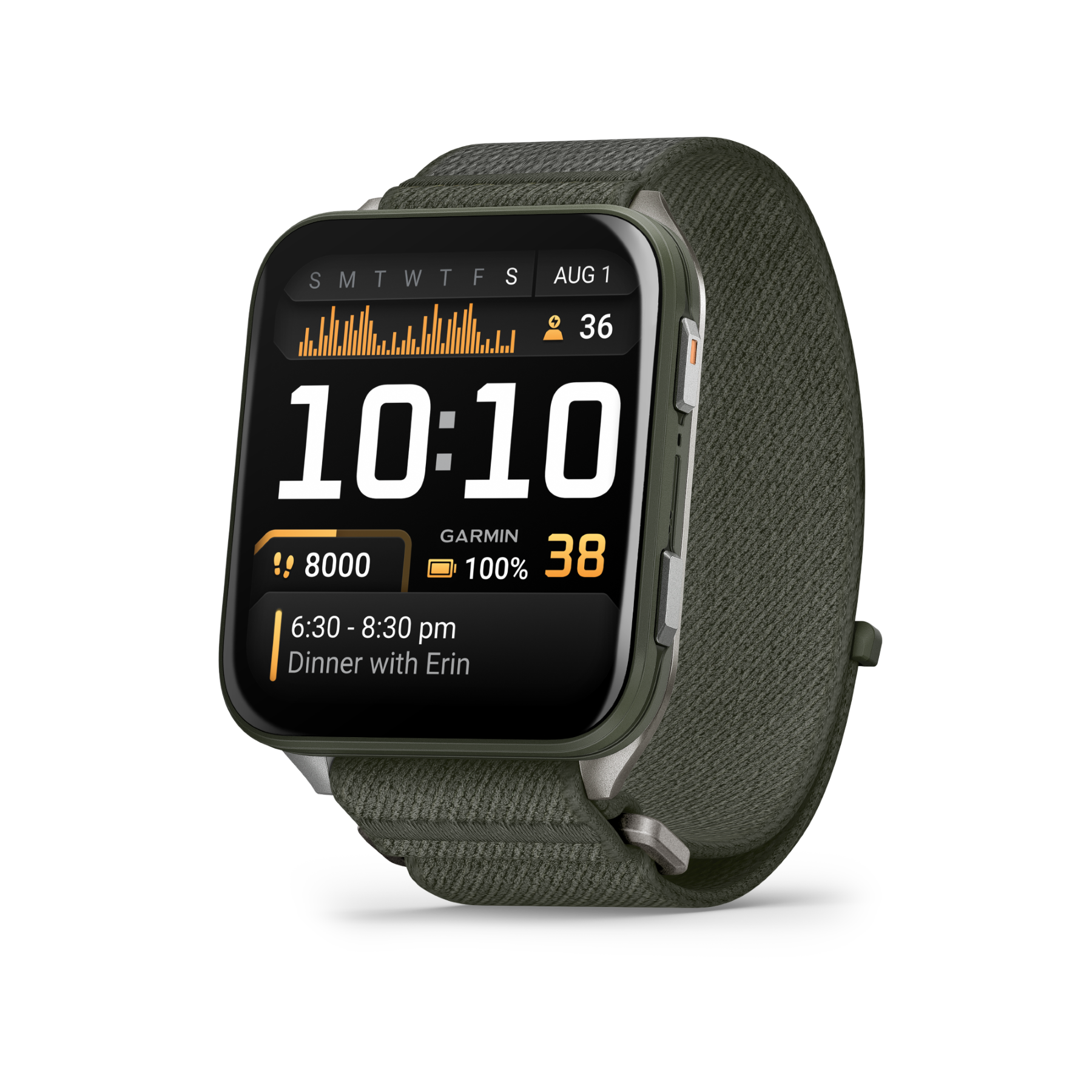 Dit Garmin horloge behoort tot de Venu X1 collectie.
Referentienummer: 010-02980-03

De nieuwe Garmin Venu X1 combineert alle praktische functies die je nodig hebt in een smartwatch met lichte materialen en geavanceerde gezondheids- en fitnessfuncties. Als het tijd is om te trainen, herstellen of verkennen, kun je erop vertrouwen dat deze smartwatch je daarbij helpt.
Het grote 41x46MM AMOLED scherm is voorzien van een krasbestendige lens van saffierglas. Met een kast van polymeer met een titanium achterkant geniet je de hele dag van draagcomfort. In de smartwatch modus gaat het horloge tot wel 8 dagen mee!
