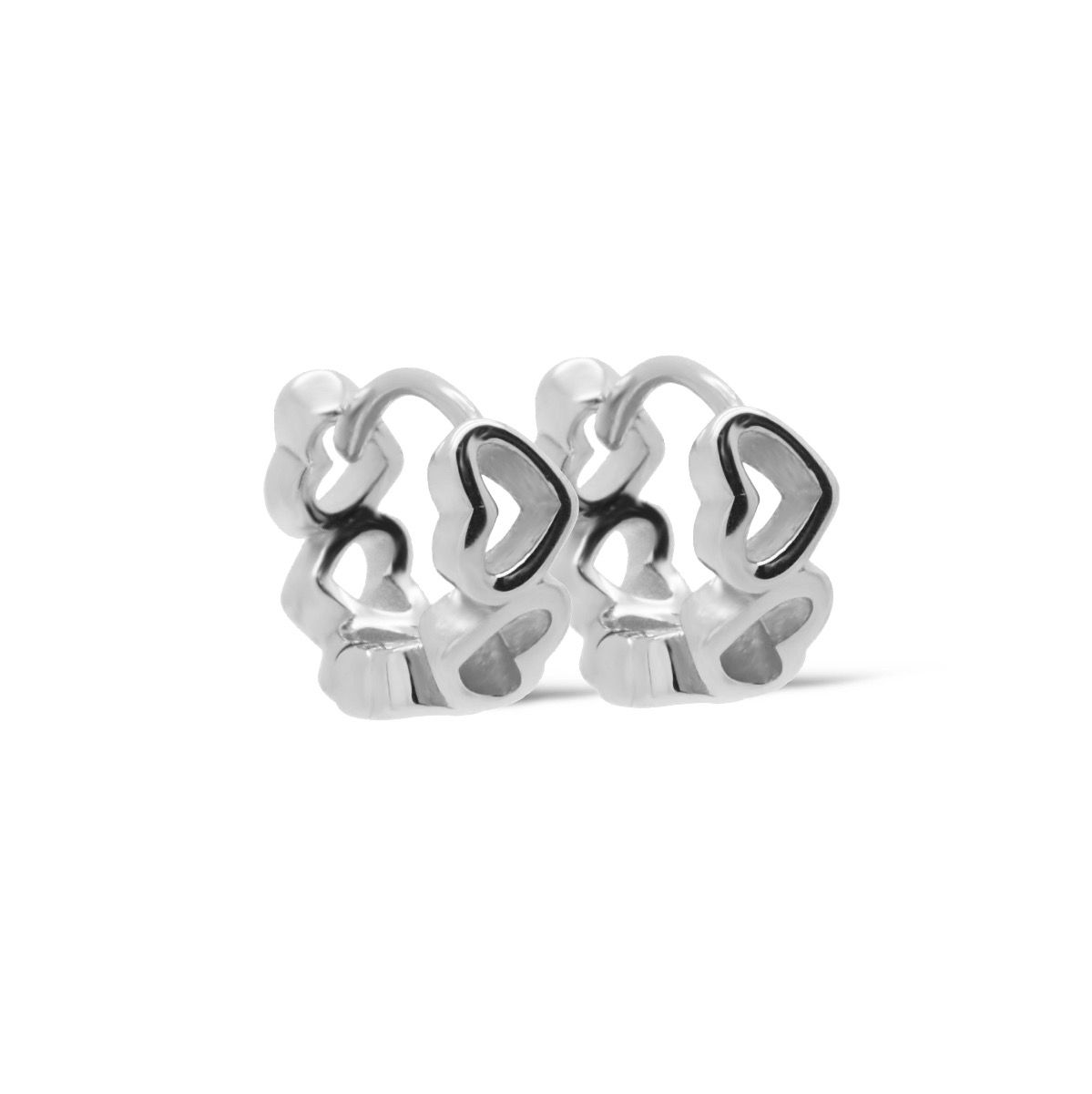 De Karma Hinged Hoops SALI Heart 13MM Silver, modelnummer KAR-H573S, zijn elegante creolen die nikkelvrij zijn, perfect voor gevoelige oren. Deze schitterende oorbel is een ideale keuze voor dagelijks gebruik en speciale gelegenheden. Draag ze met opgestoken haar of een chique knot om de subtiele hartvormige details optimaal te laten opvallen. Perfect voor elke sieradenliefhebber.