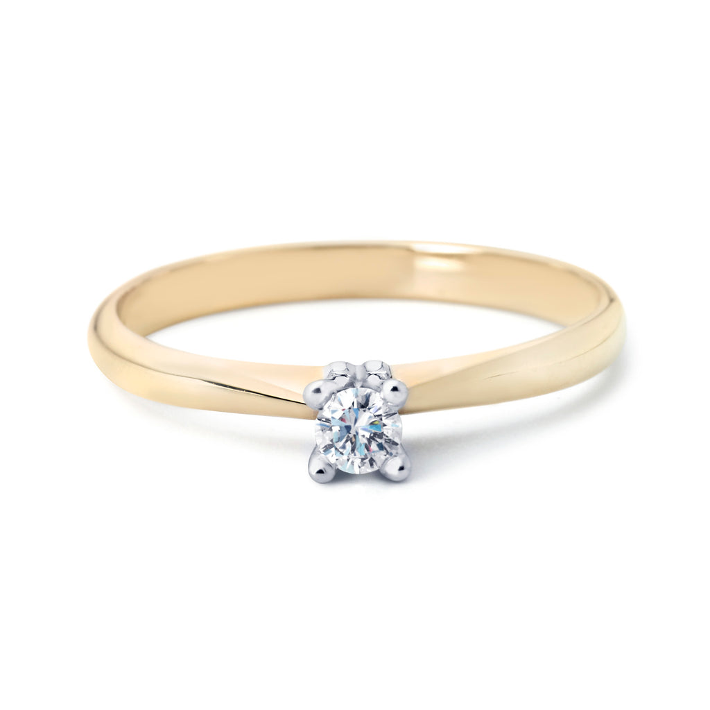 Bi color ring Lila in 14kts goud met Diamant Briljant Geslepen 

Steen gewicht: 0,03carat 
Zuiverheid: Pikee
Kleur: Wesselton

Verkrijgbaar vanaf 0,03crt si/river

Leverbare goudkleuren: 14kts geelgoud, 14kts witgoud, 14kts roségoud en alle bicolor combinaties