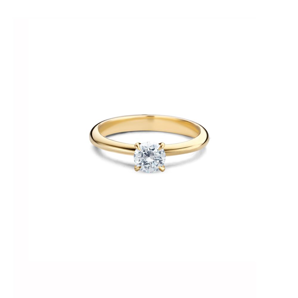R&C Solitairring model ARIO met 1-0.320ct Si3/W diamant