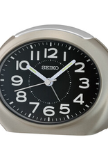 seiko wekker zilverkleurig/zwart