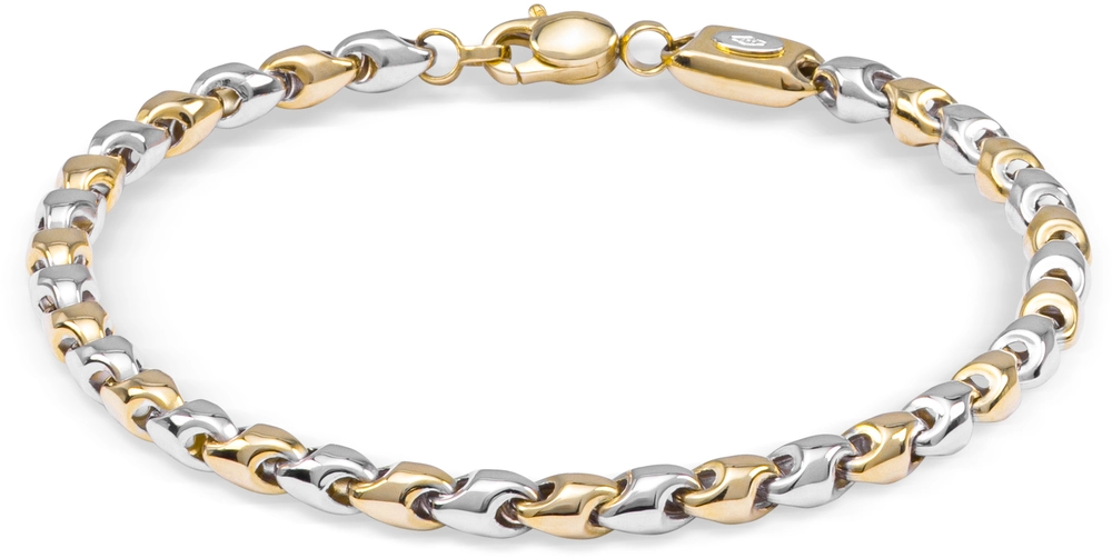 Monzario 14kt geel/witgoud