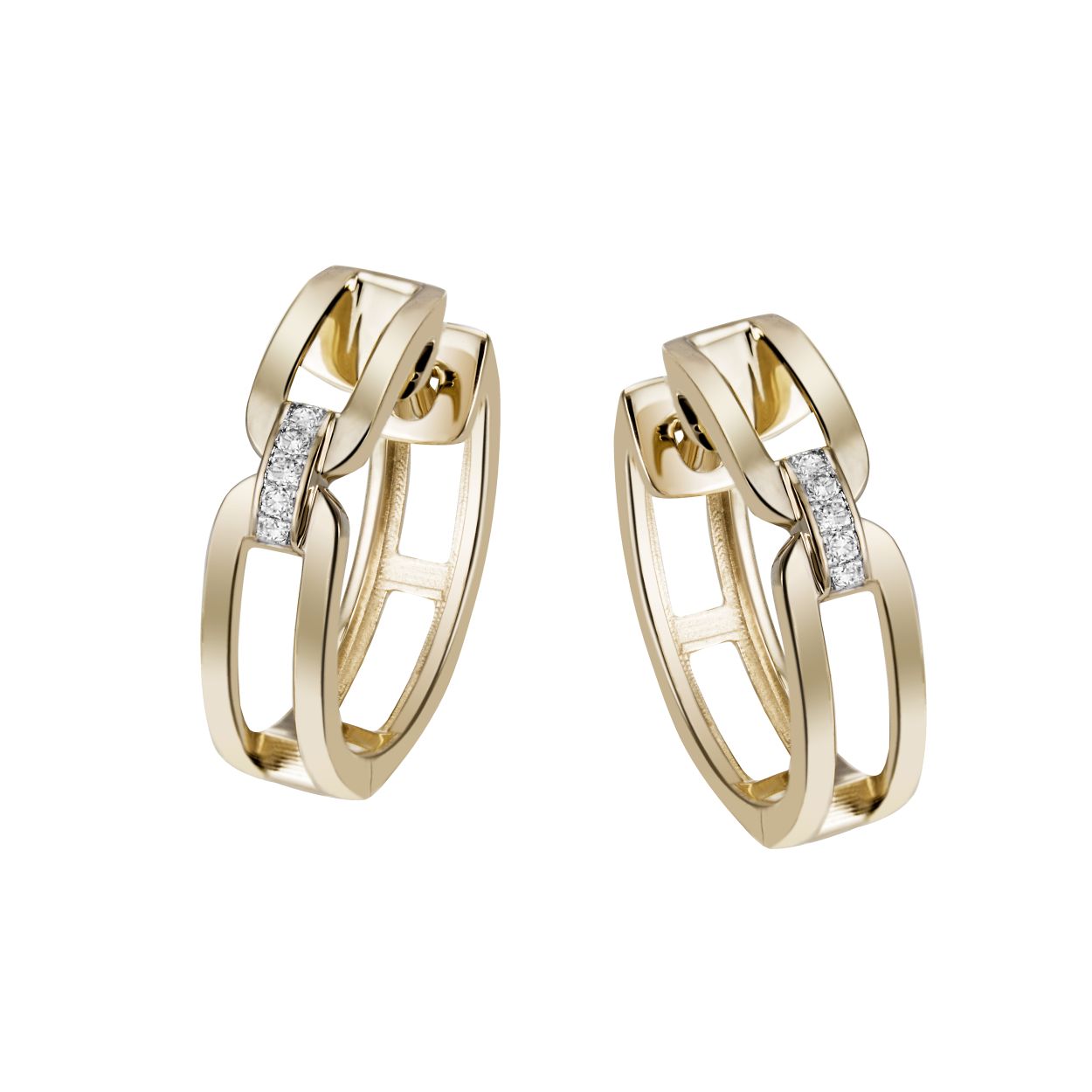 Diese atemberaubenden 585/- Gelbgold Hoop-Ohrringe sind perfekt für jeden Anlass. Die Creolen zeichnen sich durch ihre 10 funkelnden Diamanten aus und verleihen jedem Outfit einen Hauch von Eleganz. Am besten tragen Sie sie bei formellen Anlässen oder um ein alltägliches Outfit aufzuwerten. 